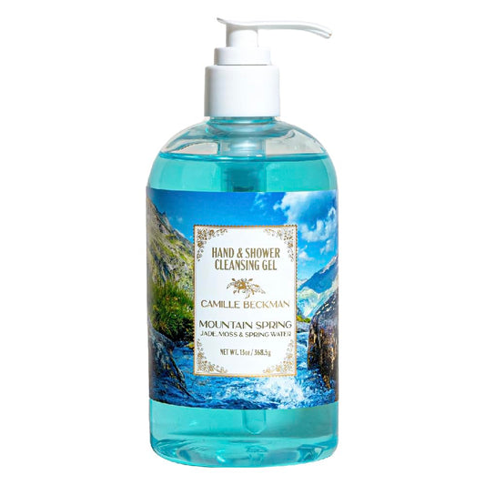 Camille Beckman Hand and Shower Cleansing Gel, Mountain Spring, 13 Ounce