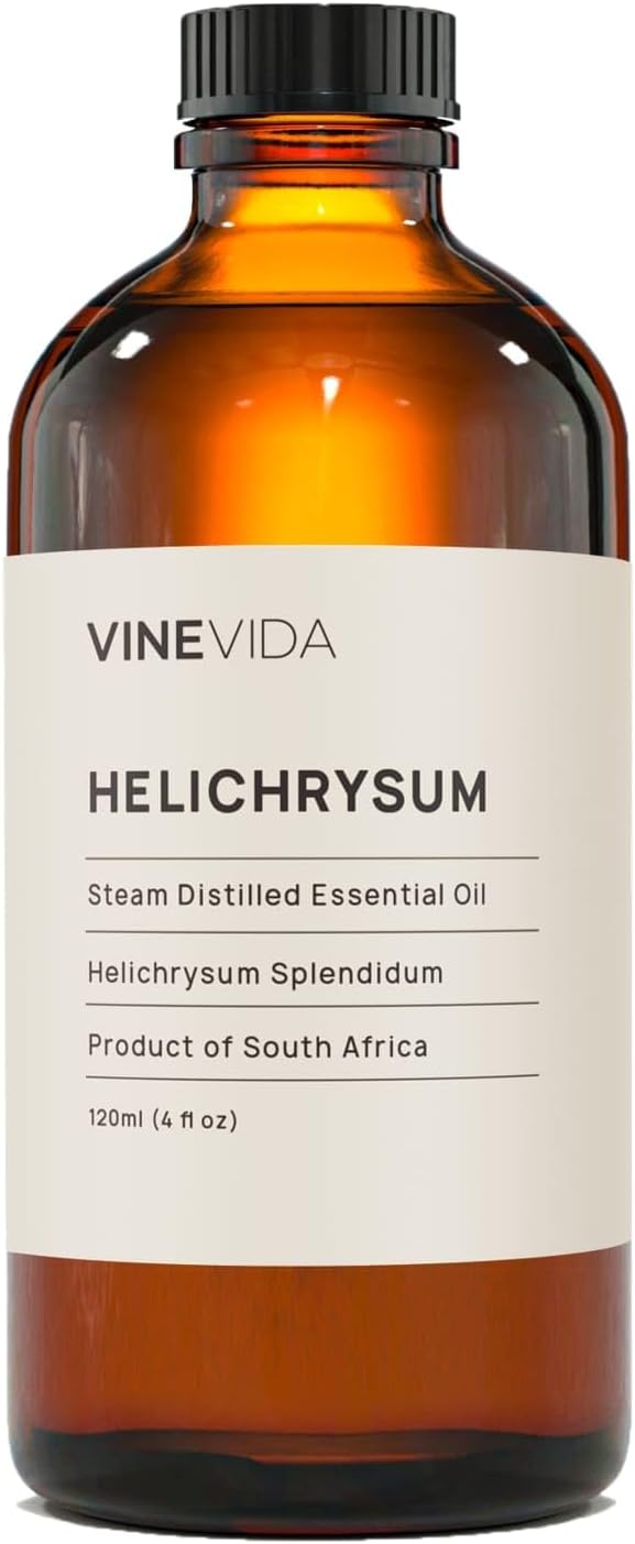 VINEVIDA Helichrysum Essential Oil 4 oz - Undiluted, Pure, Vegan, and Sustainable