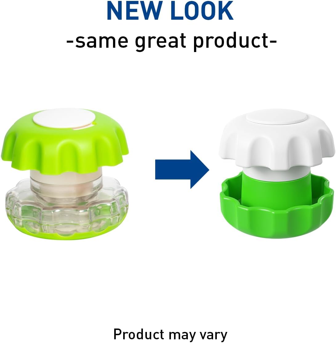 EZY DOSE Crush Pill, Vitamins, Tablets Crusher and Grinder with Storage Compartment, Pets, Elderly, Effortlessly Crushes Medications into Fine Powder, Durable, Easy-to-Use, Green, Large, BPA Free
