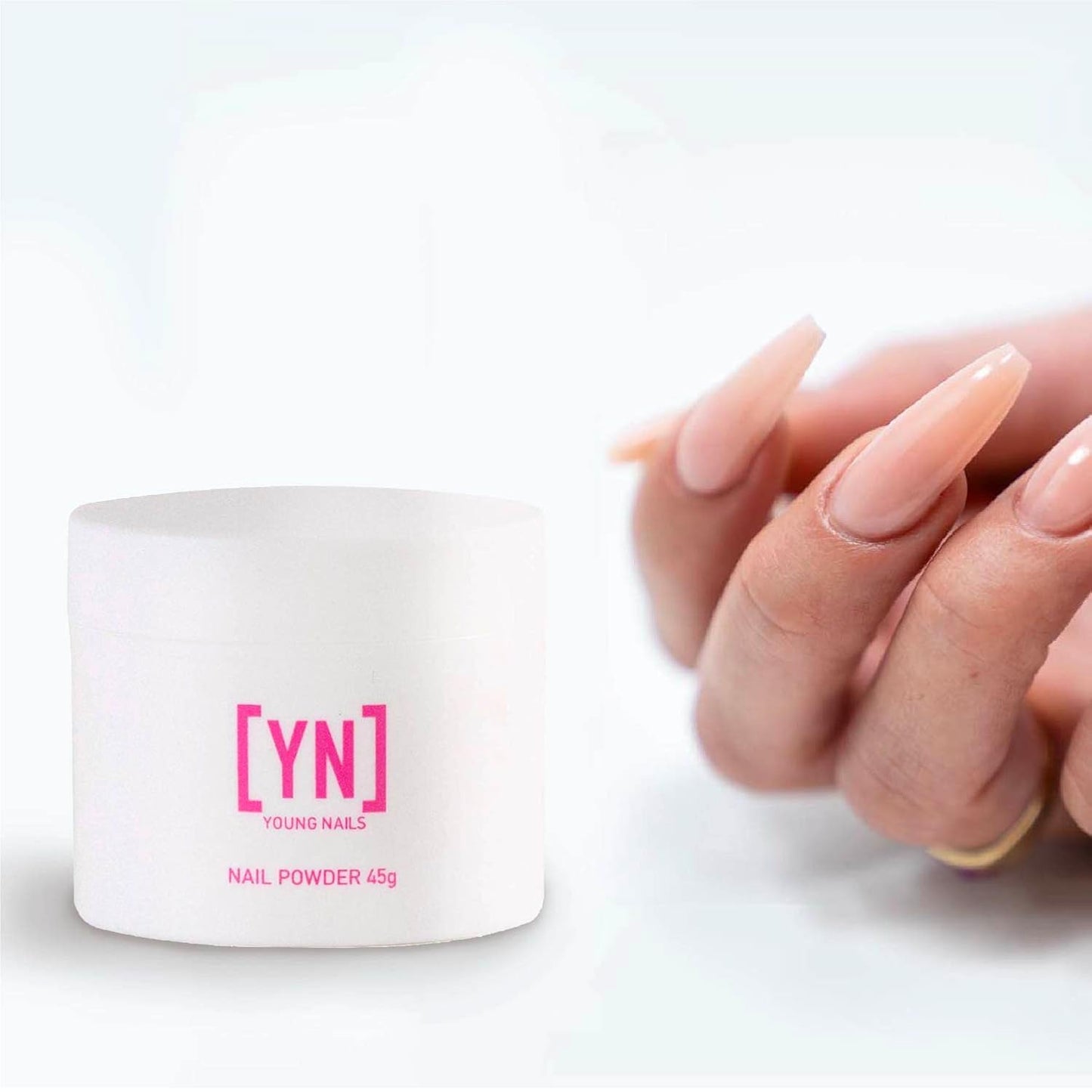 Young Nails Acrylic Powders, Cover - Created For a Flawless Consistency And Superior Adhesion - Cover Powder Begins To Set in 75 Seconds - Available in 45 gram, 85 gram, and 660 Gram Size Options