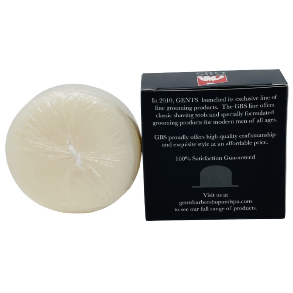 G.B.S 97% All Natural Shave Soap - Creates a Rich Lather Foam for Wet Shaving Experience (3 Pack Sandalwood) Birthday Gift