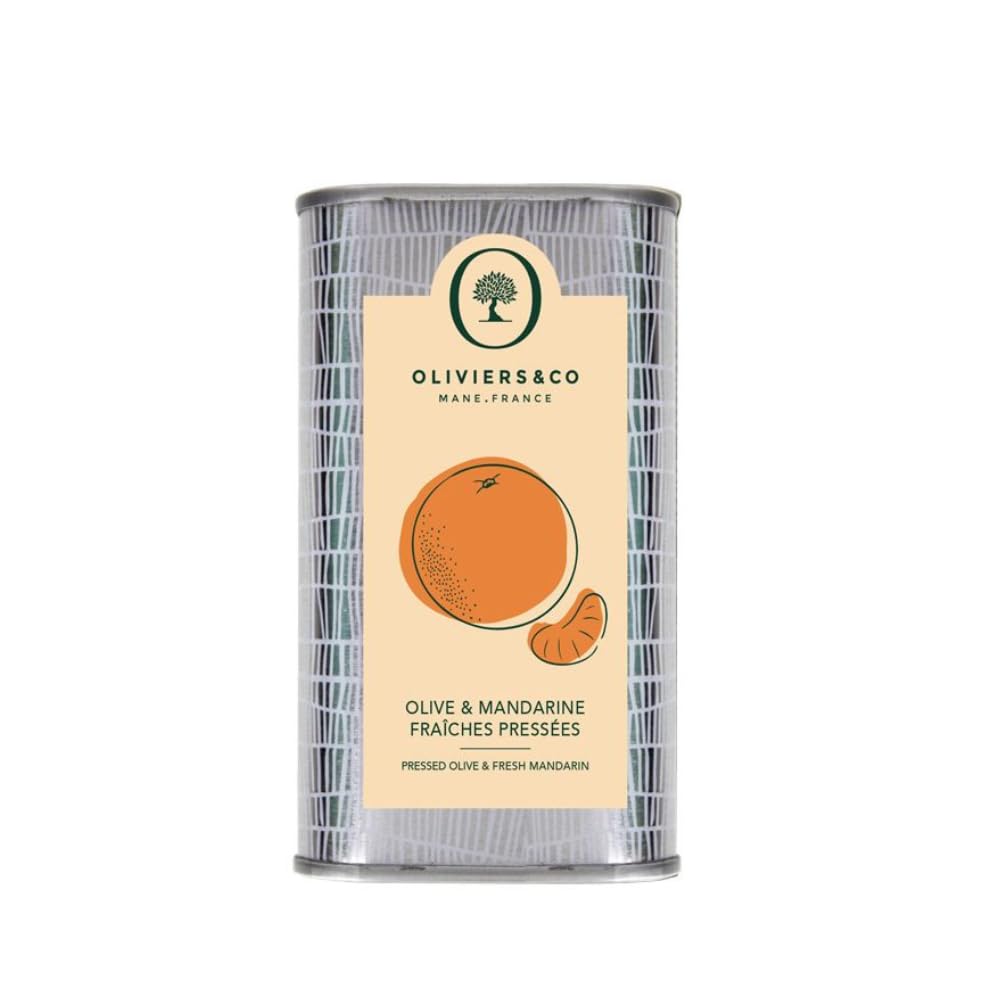 Mandarin Olive Oil by Oliviers&Co. | Italian Extra Virgin Olive Oil for Salads, Desserts & Cooking | Citrus Flavored Gourmet EVOO, Cold Pressed, All-Natural (8.4 Fl Oz)