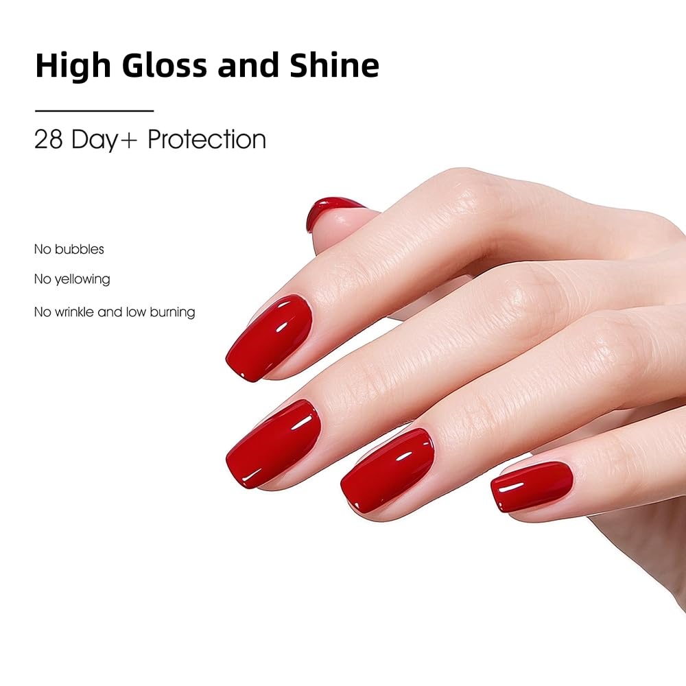 VENALISA 2 Pcs No Wipe Gel Top Coat and Base Coat Set- High Gloss Shiny Base Top Coat Gel Nail Polish Kit, Soak Off Nail Art Home and Professional Manicure