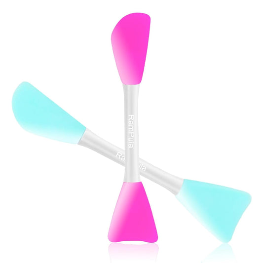 Mask Applicator Silicone Face Brush Face Mud Cream,Clay Mask,DIY,Modeling Mask Brushes DIY Mud Mixing Spatula Double-end Handheld Scoop Skin Care Make up Foundation Gel Cosmetic Tool