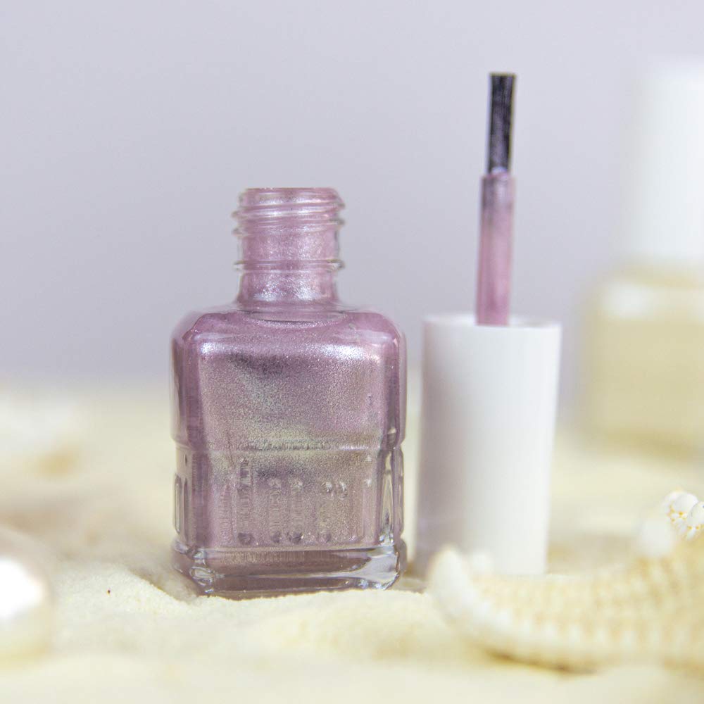 duri Nail Polish, 765 Cyber See, Light Lavender Metallic Shimmer, Full Coverage, Fast Drying, Long Lasting, Easy to Apply, 0.45 Fl Oz