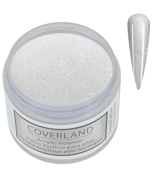 Tones Coverland Acrylic Powder | Frosted Diamonds | 1.5 Oz | Limited Edition for Nail Design | Sculpting | Masking Bed Imperfections | Professional Supplies