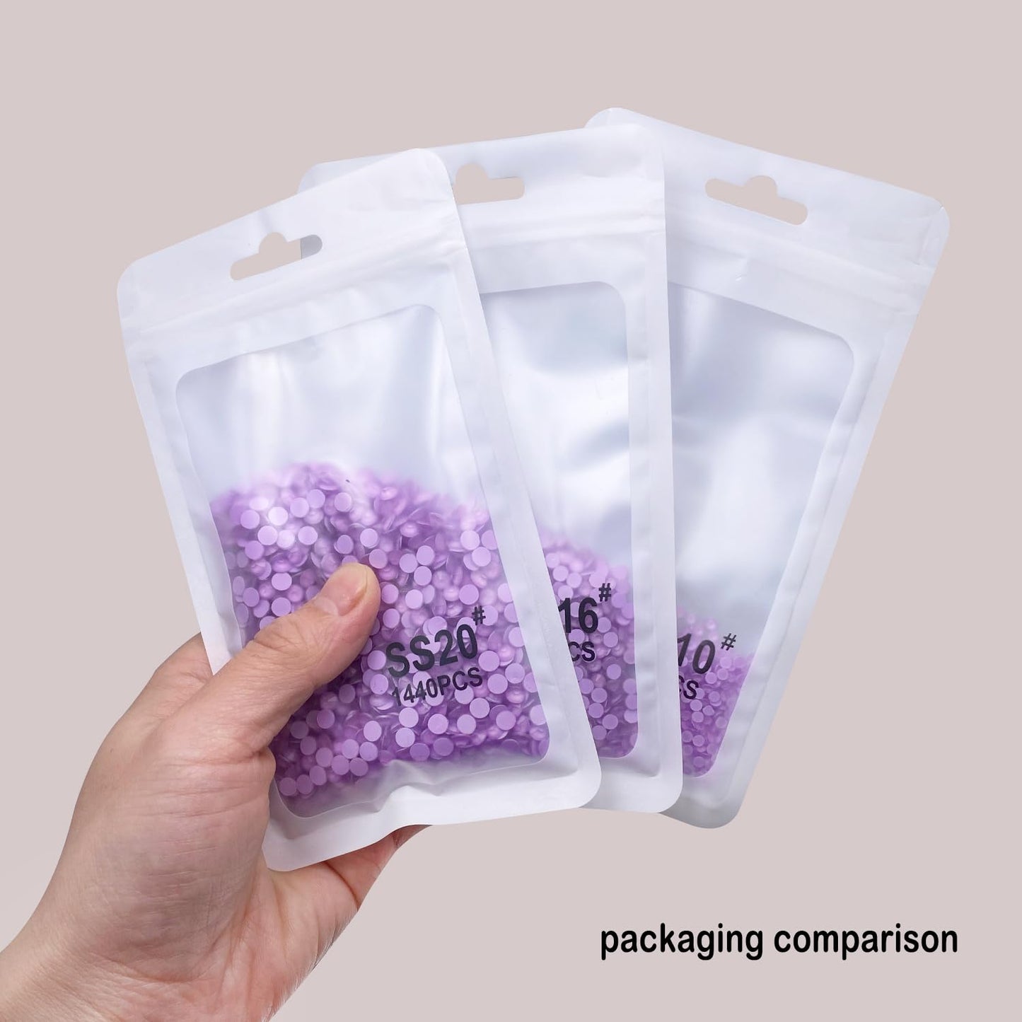 Flatback Glass Rhinestones,Bedazzler Gems 1440pcs Non Hotfix Crystal Rhinestones for Nail Charms Crafts Clothes Tumblers,Violet Neon,SS20