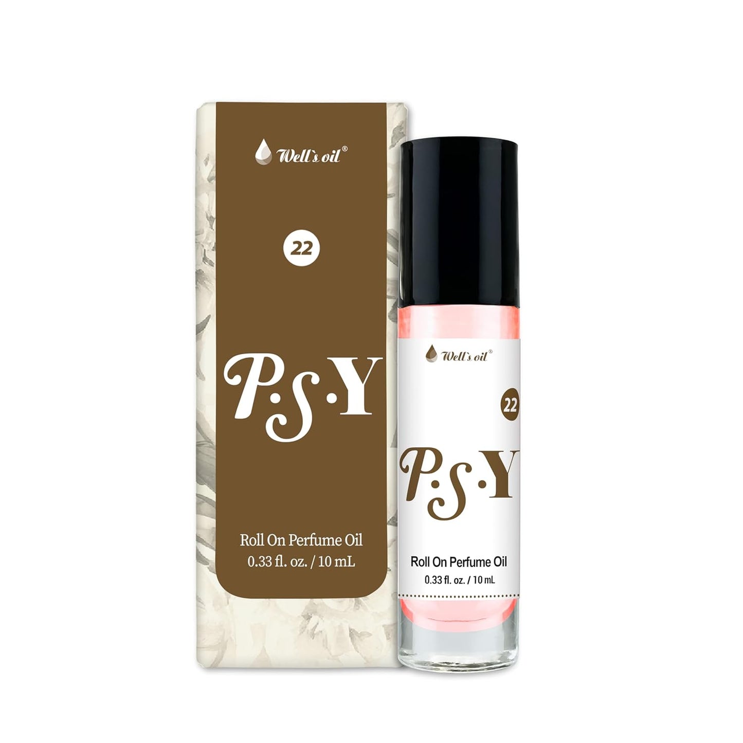 Well's Oil Roll-On Perfume Oil (P.S.Y) | Sweet & Fruity Notes | Long-Lasting | Paraben-Free | 0.33 Fl Oz / 10 ml