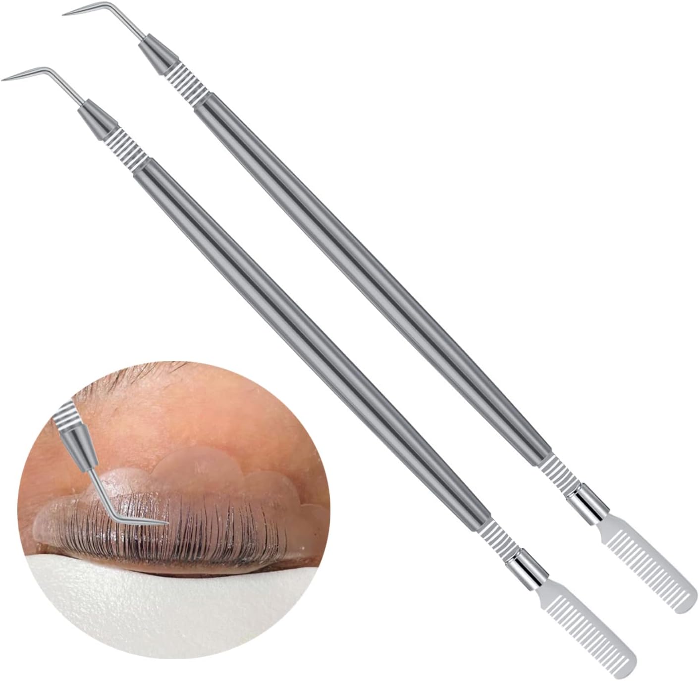 Professional Lash Lift Kit Tool at Home Eyelash Lift Tool Metal Eyelash Comb Separator - Eyelash Perm Kit Lash Lift Lash Lift Supplies Professional Lash Lift Tools Supplies - Eye Lash Separator Tool
