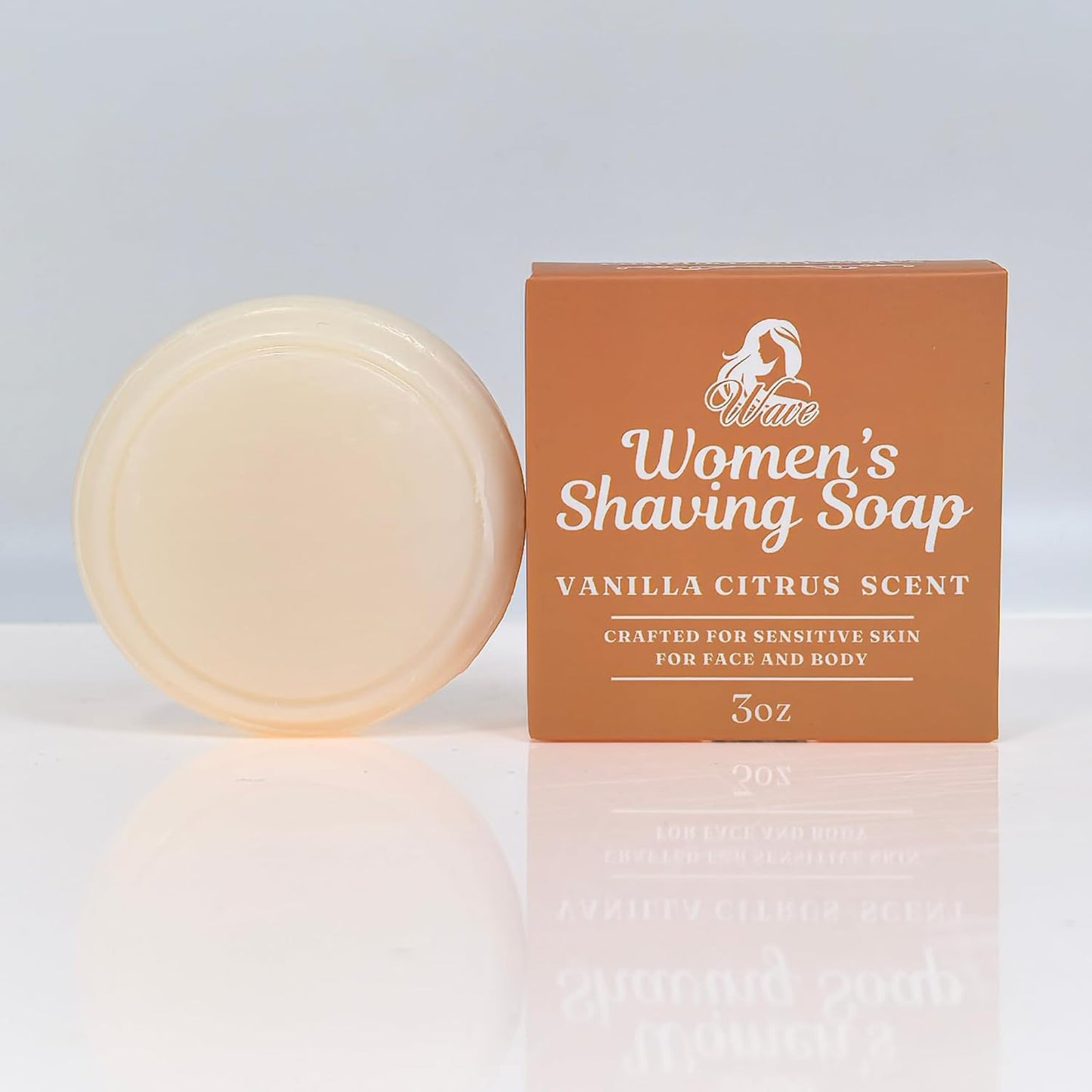 Vanilla Citrus Shaving Soap for Women – Shea Butter Infused Moisturizing Bar for Sensitive Skin – Long-Lasting, Smooth Shave for Legs, Underarms & Bikini Area