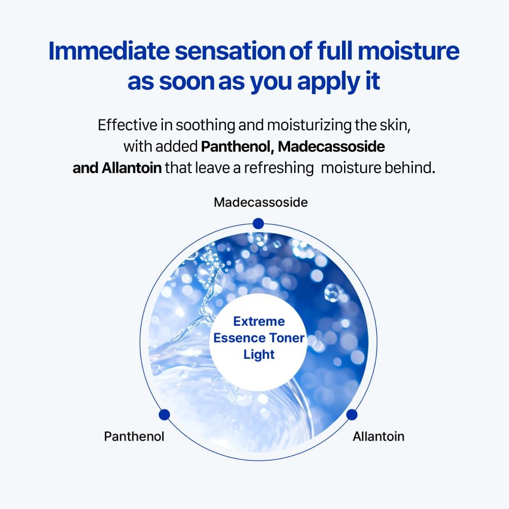 Real Barrier Extreme Essence Toner Light 6.76 Fl Oz | Hyaluronic Acid Panthenol Face Moisturizer for Sensitive Dry Skin | Soothing & Hydrating Moisturizing Toner for Face | Korean Skin Care