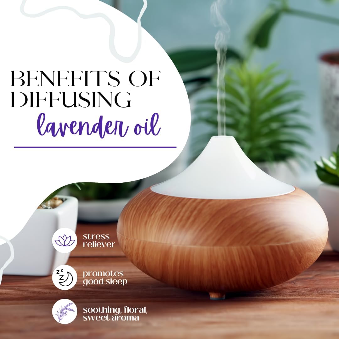 Lavender Essential Oil – 8 fl oz (237 ml) Aluminum Bottle w/Plug Cap – 100% Pure Essential Oil – GreenHealth