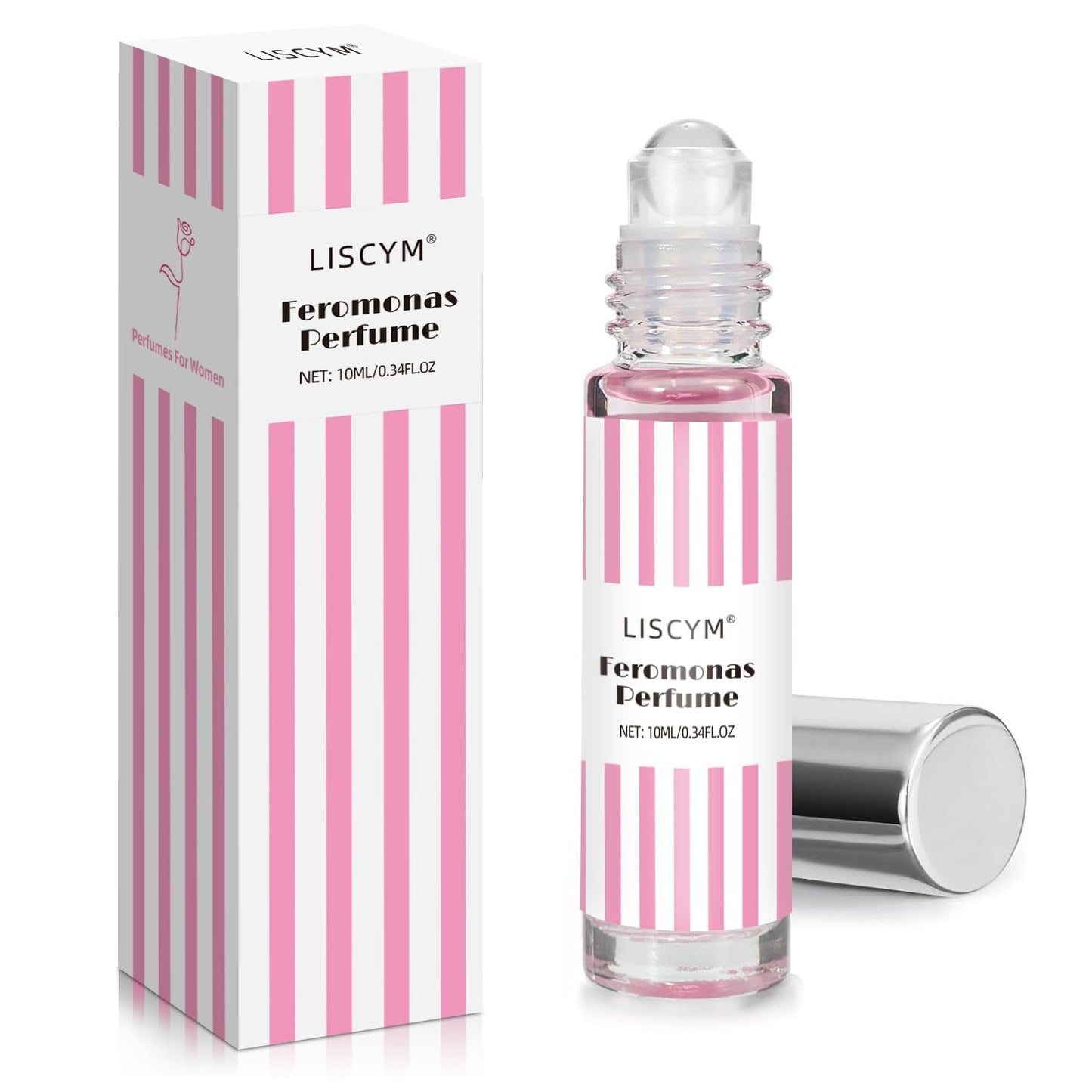 Pheromones Perfumes for Women, 10 ml Travel Size Feromonas Fragrance Oil to Attract Men, Long-Lasting, Roll-On