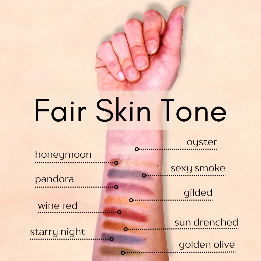 Dark Starry Night Metallic Navy Blue Grey Gray Silver Shimmer Pressed Powder Single Vegan Eyeshadow; Talc, Paraben & Cruelty Free