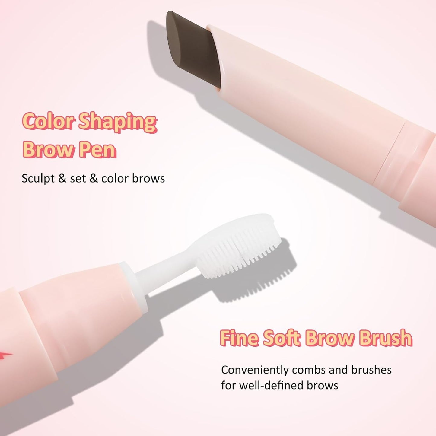 Boobeen Brow Wax, Waterproof Eyebrow Wax Styling Pencil, Eyebrow Gel，Shaping with Slanted Tip Application, Long-Lasting Hold