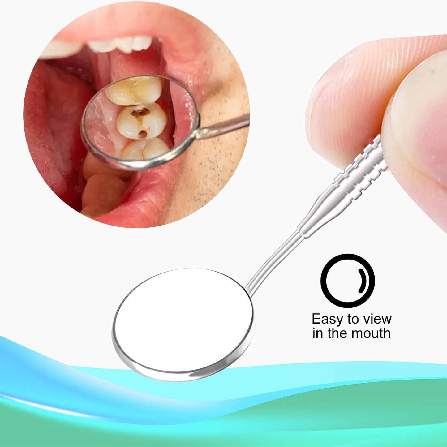 G.CATACC Dental Tools, Metal Dental Pick Teeth Cleaning Tools for Home Use, Stainless Steel Oral Care Hygiene Kit with Tooth Scraper Plaque Tartar Remover - with Case