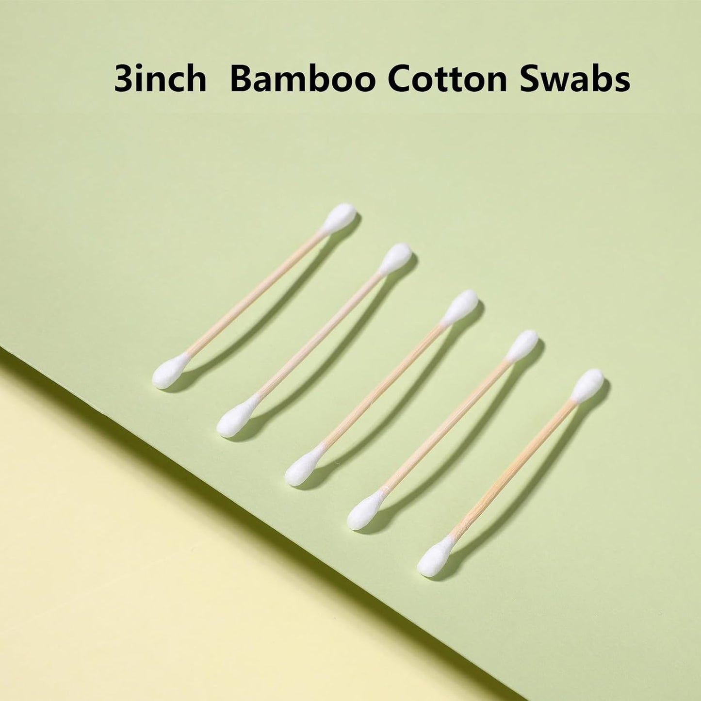 Bamboo Cotton Swabs With Wooden Sticks for Ears Swabs 750 Count