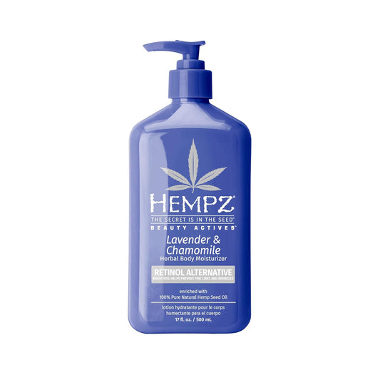 Hempz Body Lotion - Lavender & Chamomile Herbal Limited Edition Daily Moisturizing Cream, Shea Butter, Aloe, Lavender Extract Body Moisturizer - Skin Care Products, Hemp Seed Oil - 17 Fl Oz…