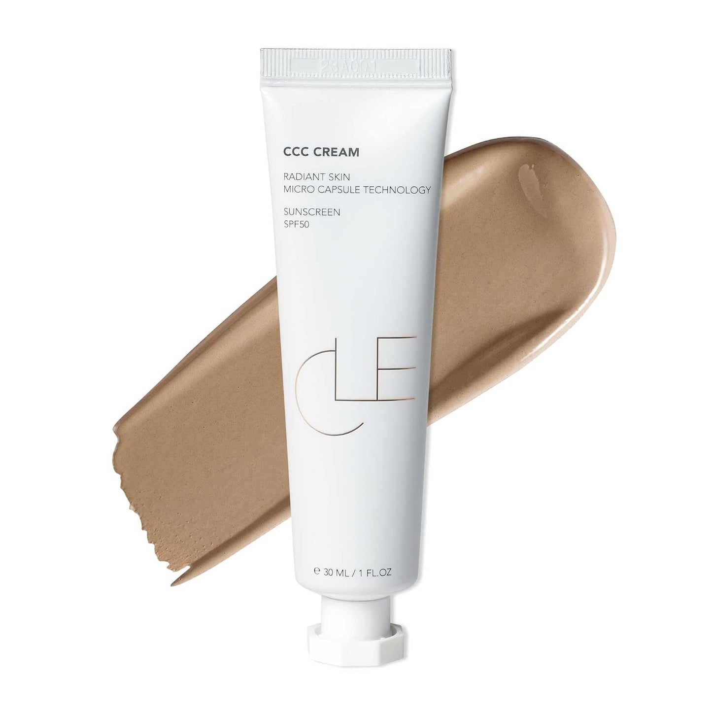 CLE Cosmetics CCC Cream (Warm Medium Light 203 / SPF 50) - Color Correcting With Sunscreen - Lightweight, Hydrating Foundation - BB & CC Hybrid - Light to Medium Coverage - 1 fl oz