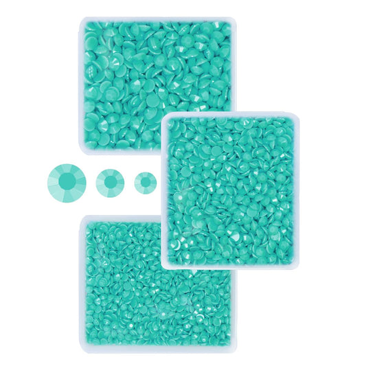 3mm 4mm 5mm 3 Boxes Pure Aquamarine Blue Resin Rhinestones for Bedazzling Crafting Flatback Jelly Stones Bulk Diamonds Gems for Nails Face Eyes Makeup Tumblers Bottles DIY Crafts Clothes Shoes