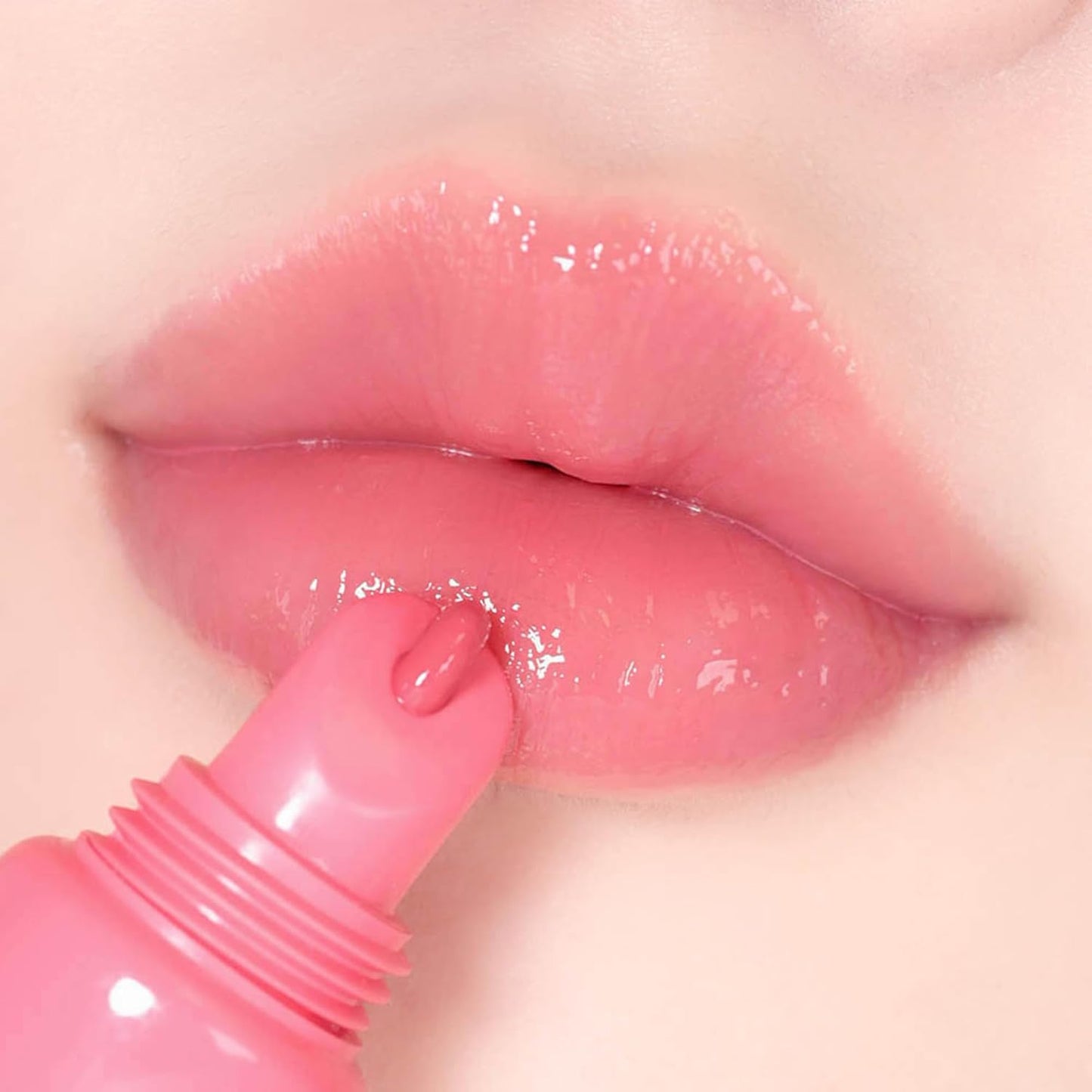 Amuse SEOUL Care Tint Lip Balm Keyring (05 Rose Me) | Hydrating Lip Balm + Keychain, Rice Extract & Multi-Peptide Complex, Clear Glossy Finish | 0.21 oz