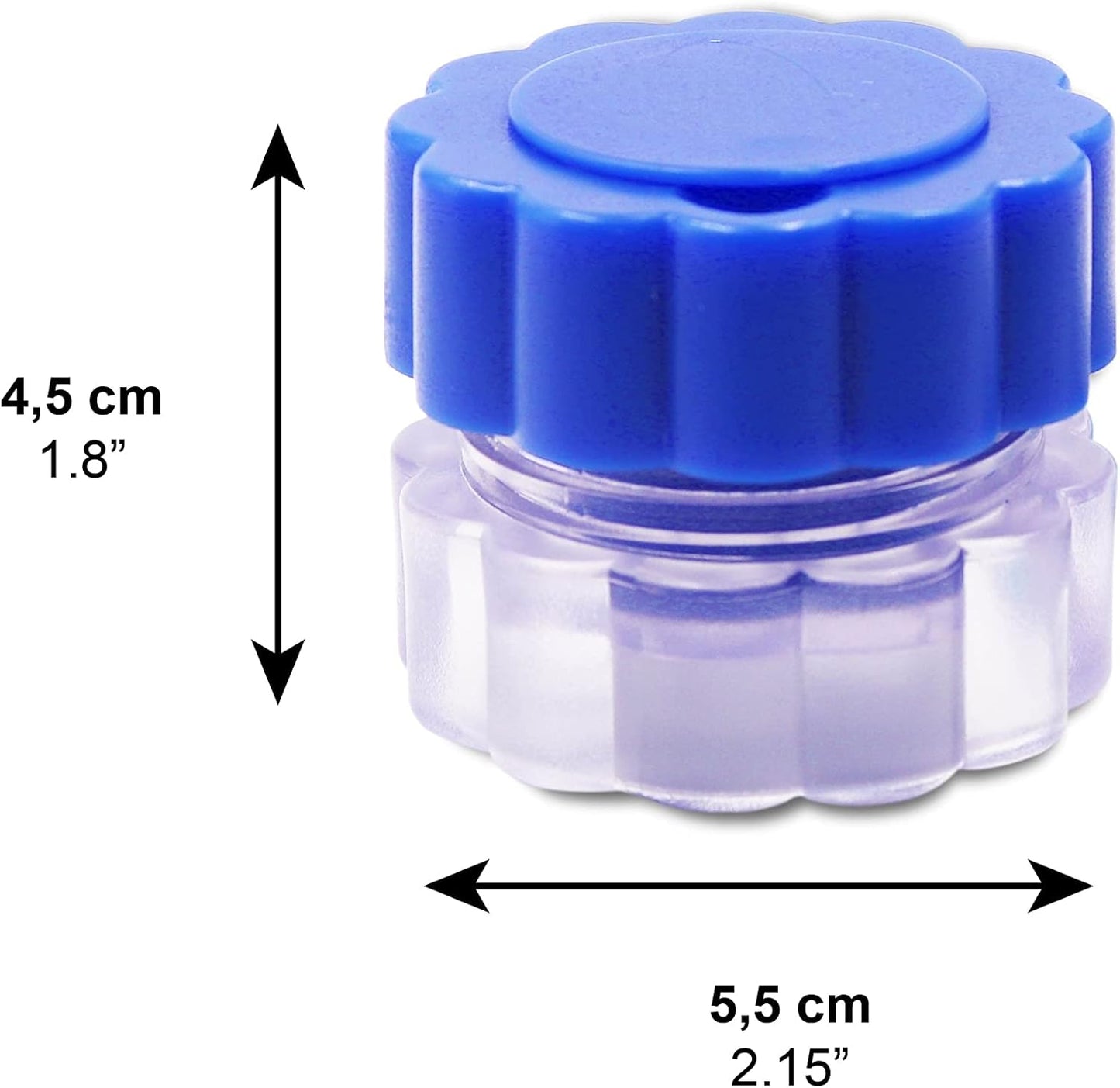 KMINA - Pill Crusher Grinder Fine Powder (x2 Units), Vitamine for Small or Large Pills, Manual Medicine, Tablet Elderly