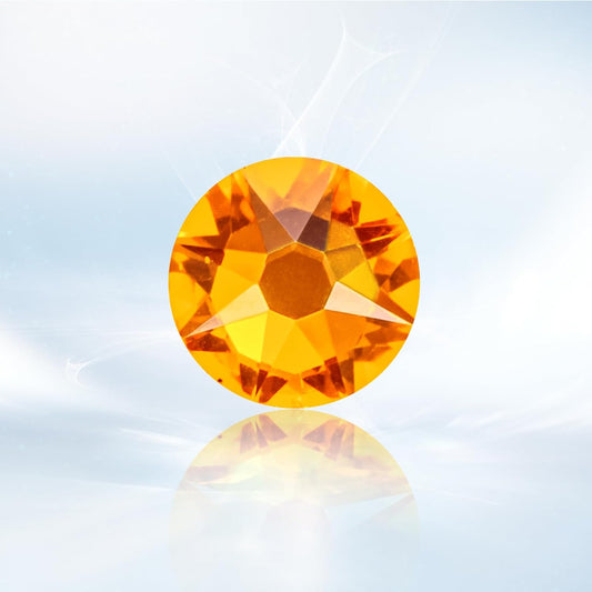 Novani Gold Yellow Rhinestones 1440pcs Flat Back Round Rhinestone Style 2088 Sparkly Crystal Gemstones for Nail Art and Crafting SS16,3.8-4.0mm