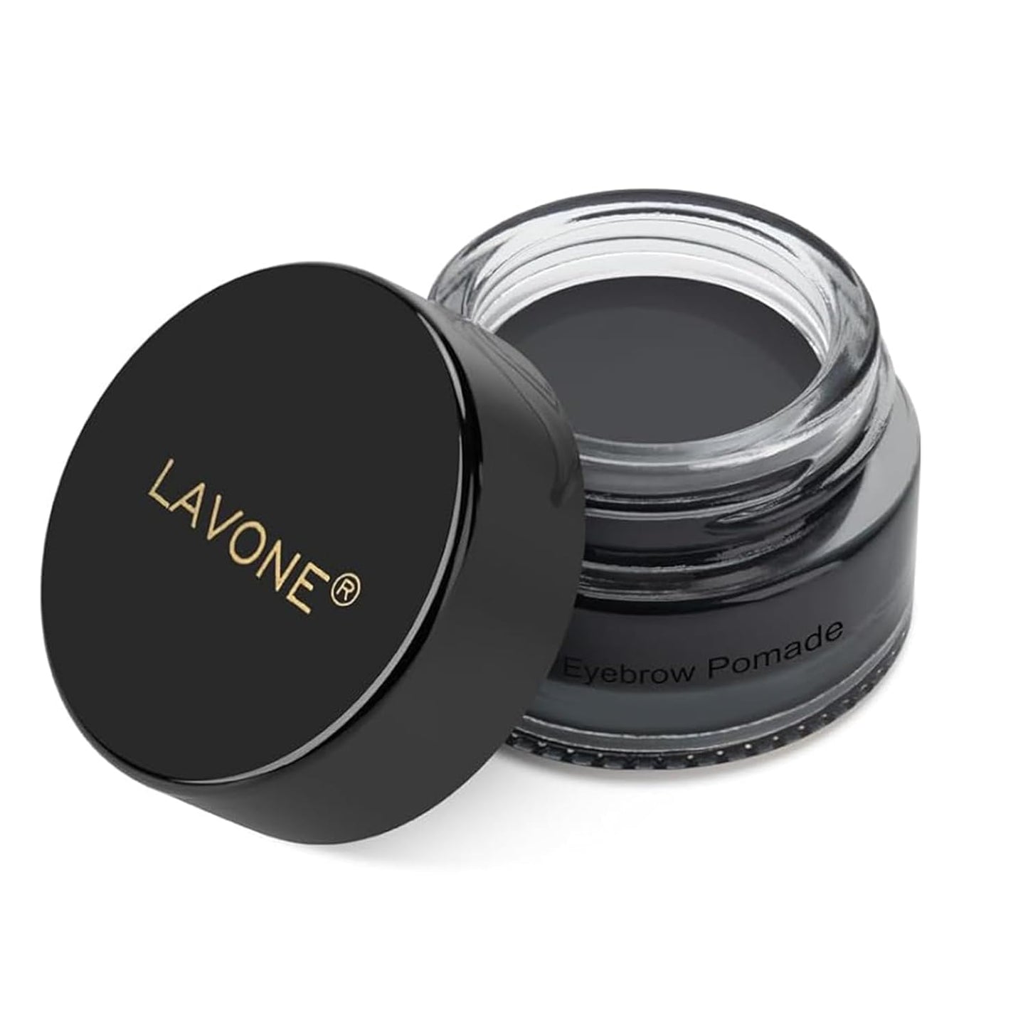 Eyebrow Pomade - Waterproof Brow Pomade for Long-lasting Results,Smudge Proof and Sweat Resistant Formula,Natural Eyebrow Makeup for All Skin Types and Tones - Black