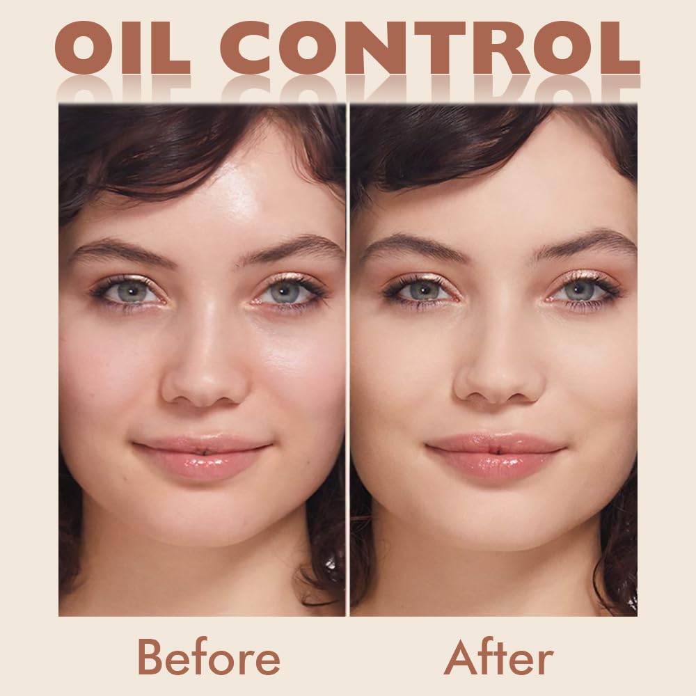 Kaely Oil Control Face Pressed Powder, Perfection Matte Compact Powder, Long Lasting Waterproof Finishing Powder Makeup, polvo compacto de maquillaje, Lightweight, Vegan, 130 True Beige