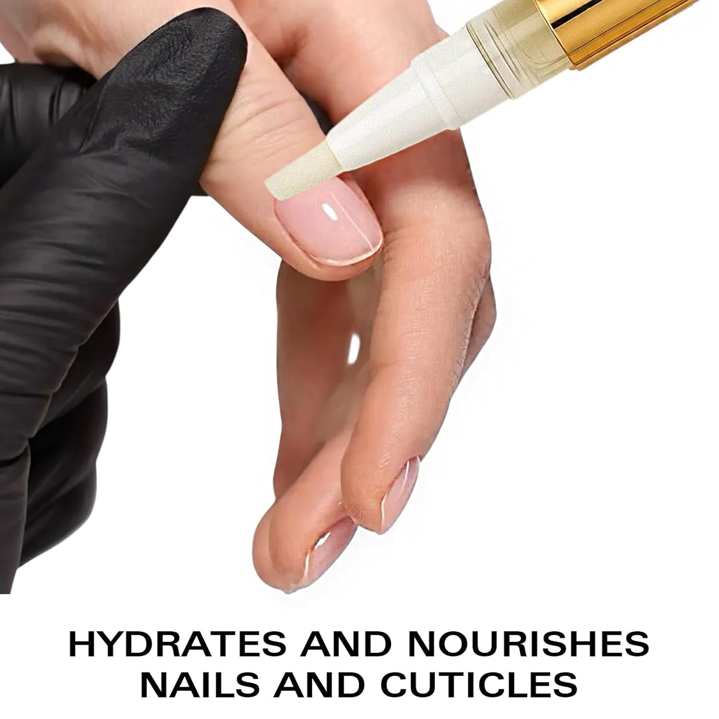 Nail Oil Cuticle Pen - Fragrance Free - Nail Strengthener & Growth Serum with Vitamin A, D, E, B5, Grapeseed & Natural Oils - Repair for Brittle, Peeling, Thin Nails (No Scent)