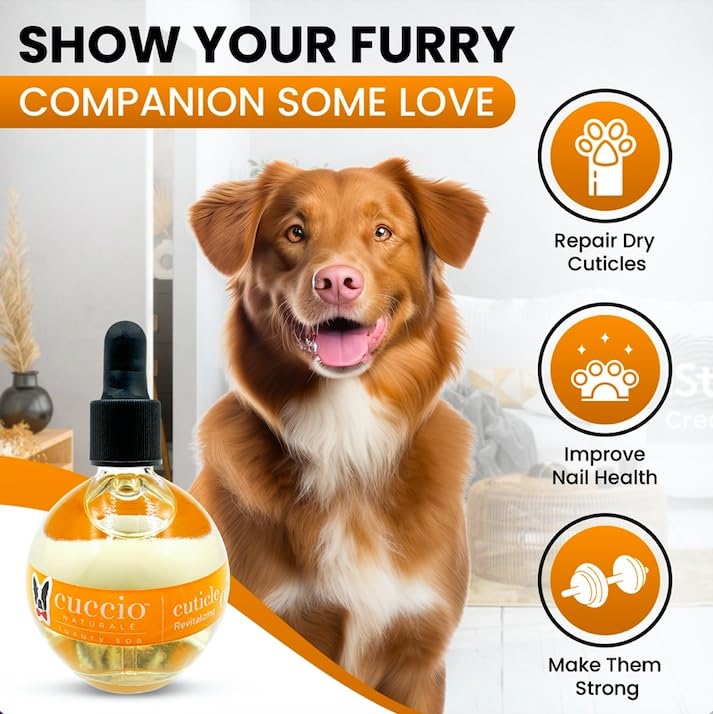 Warren London Dog Cuticle & Nail Revitalizing Oil | Moisturize, Strengthen, and Nourish | Vitamin E - Cruelty-Free, Non-Greasy Formula | Gentle Daily Care for Healthy Dog Nails & Paws