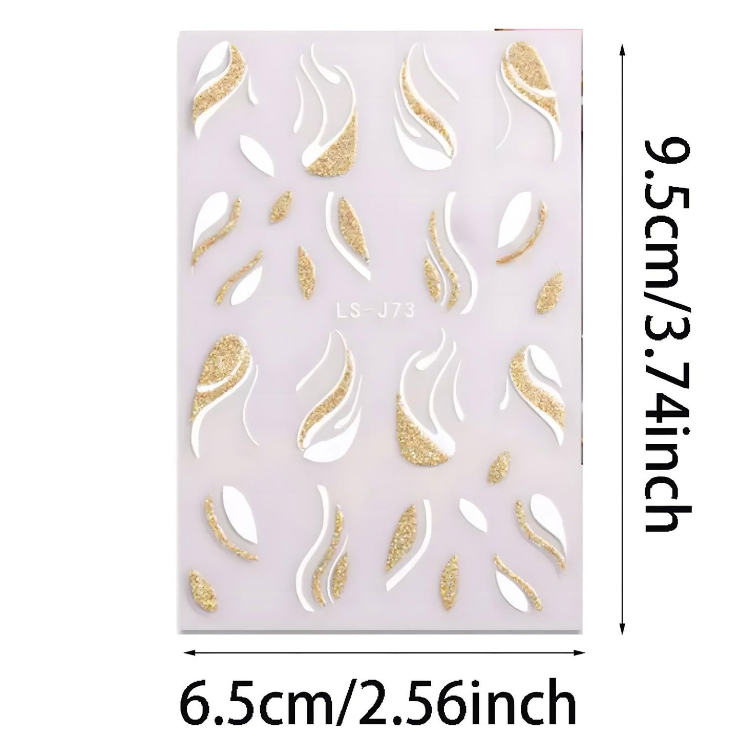 French Tips Nail Stickers for Nail Art, 8 Sheets Self-Adhesive Matte Gold & Silver Designs for Gel Polish and Almond Nails, French Tip Nail Stickers for Weddings Almond Nails Gel Polish