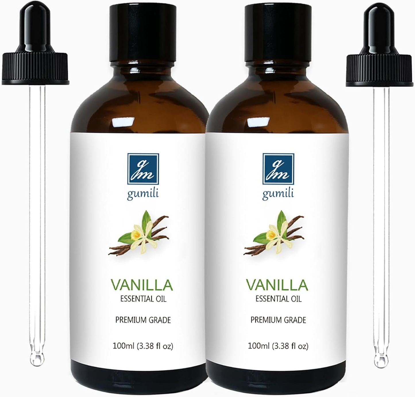 Vanilla Essential Oil 200ML, Natural Vanilla Oil Scented Oils for Aromatherapy & Diffuser-100ML(Pack of 2)