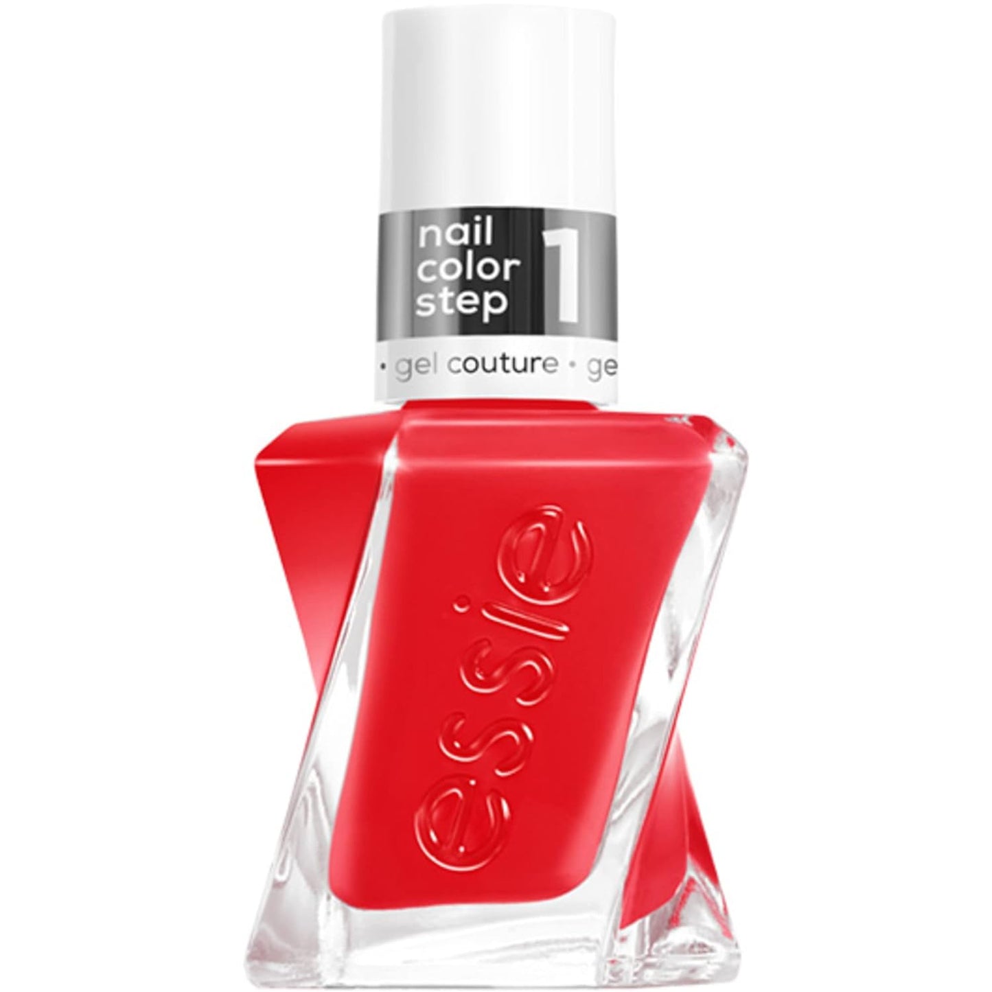 Essie Gel Couture Long-Lasting Nail Polish, 8-Free Vegan, Vibrant Red, Electric Geometric, 0.46 fl oz