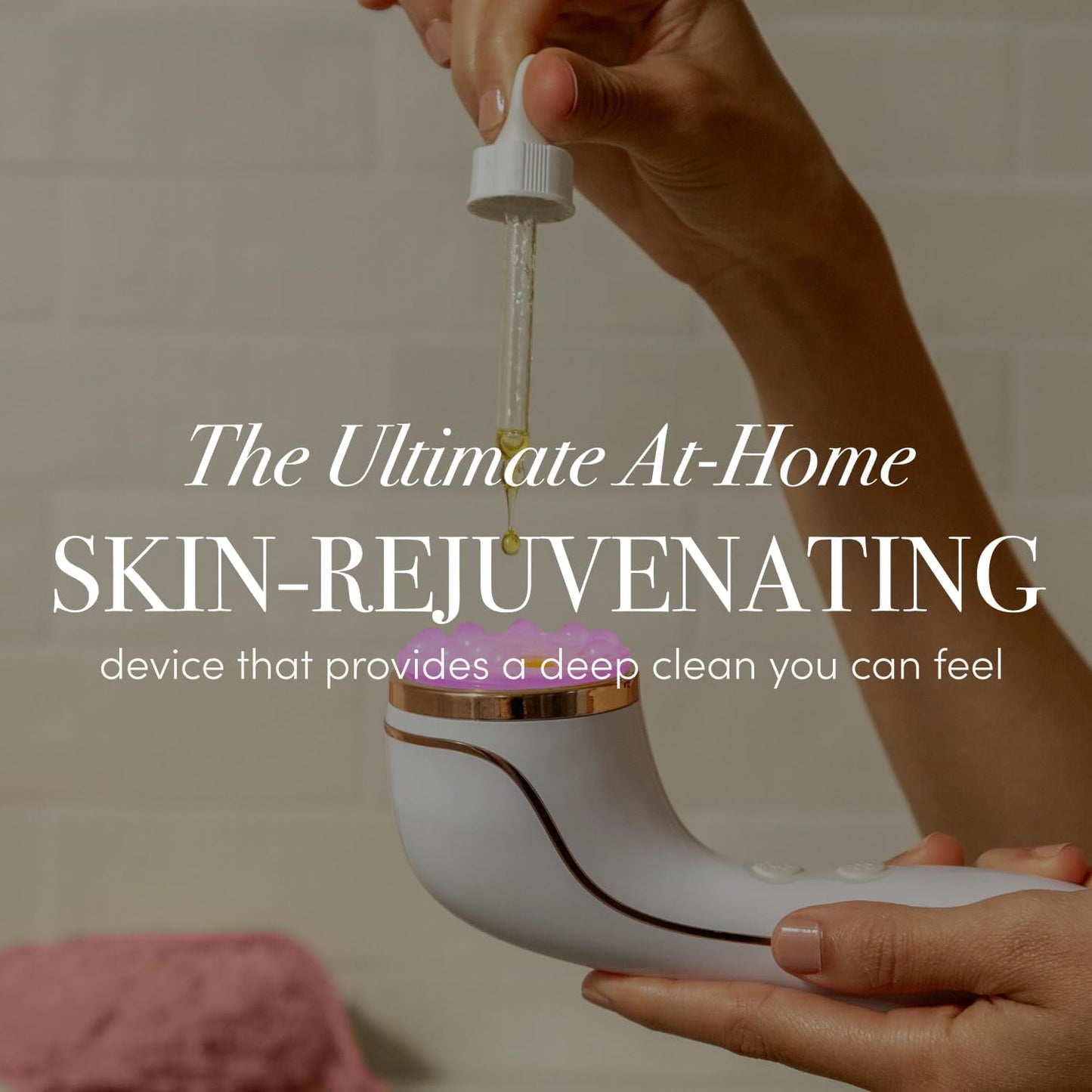 reVive Light Therapy LED Technologies | Lux Collection Soniqué Sonic | Facial Cleansing Brush | Red & Blue Light Therapy | Reduces Appearance | Acne & Wrinkles