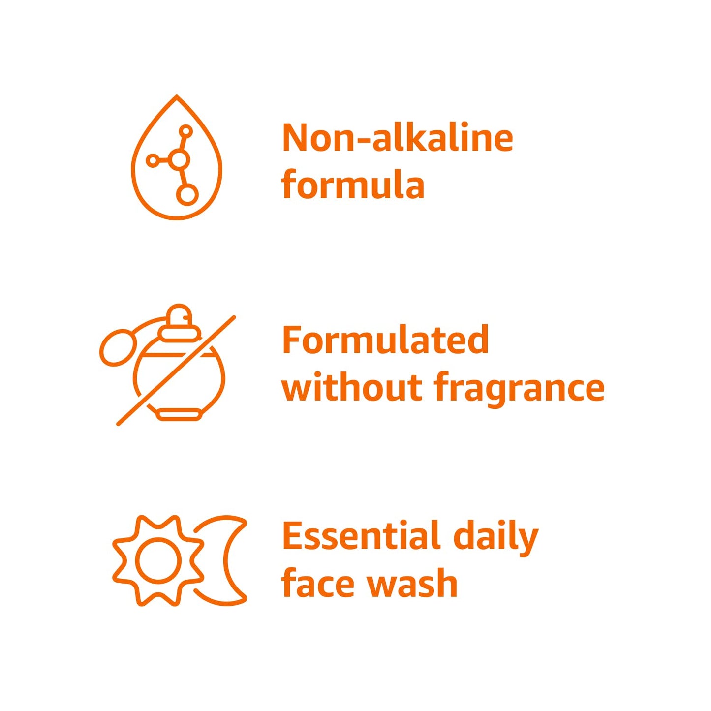 Amazon Basics Daily Facial Cleanser For Gentle Skin, Unscented, 16 Fl Oz (Pack of 2)