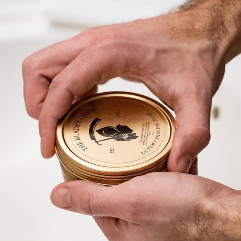 – Luxury Shave Soap, Handmade in the USA (Smolder, 4oz)