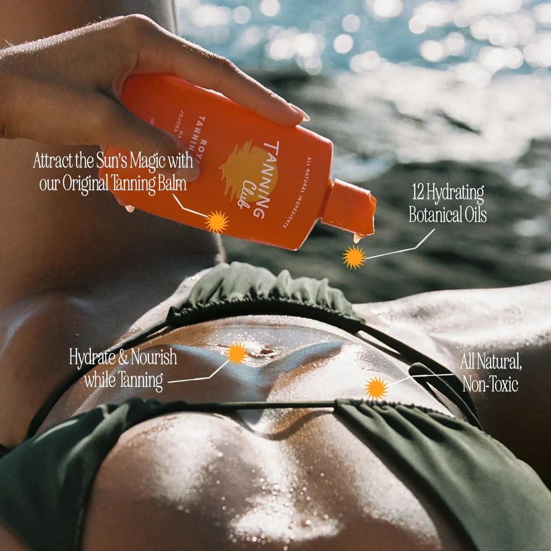 Royal Tanning Balm - Hydrating Gel with Jojoba and Coconut Oil - Botanical Outdoor Sunscreen - 150 ml