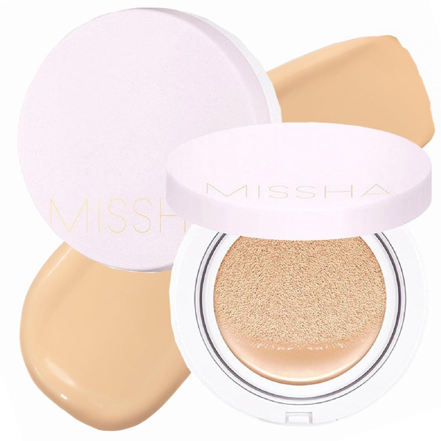 MISSHA Magic Cushion Foundation No.23 (2 Pack) Light Beige for Bright Skin - Flawless Coverage,Dewy Finish,Easy Application for All Skin Types
