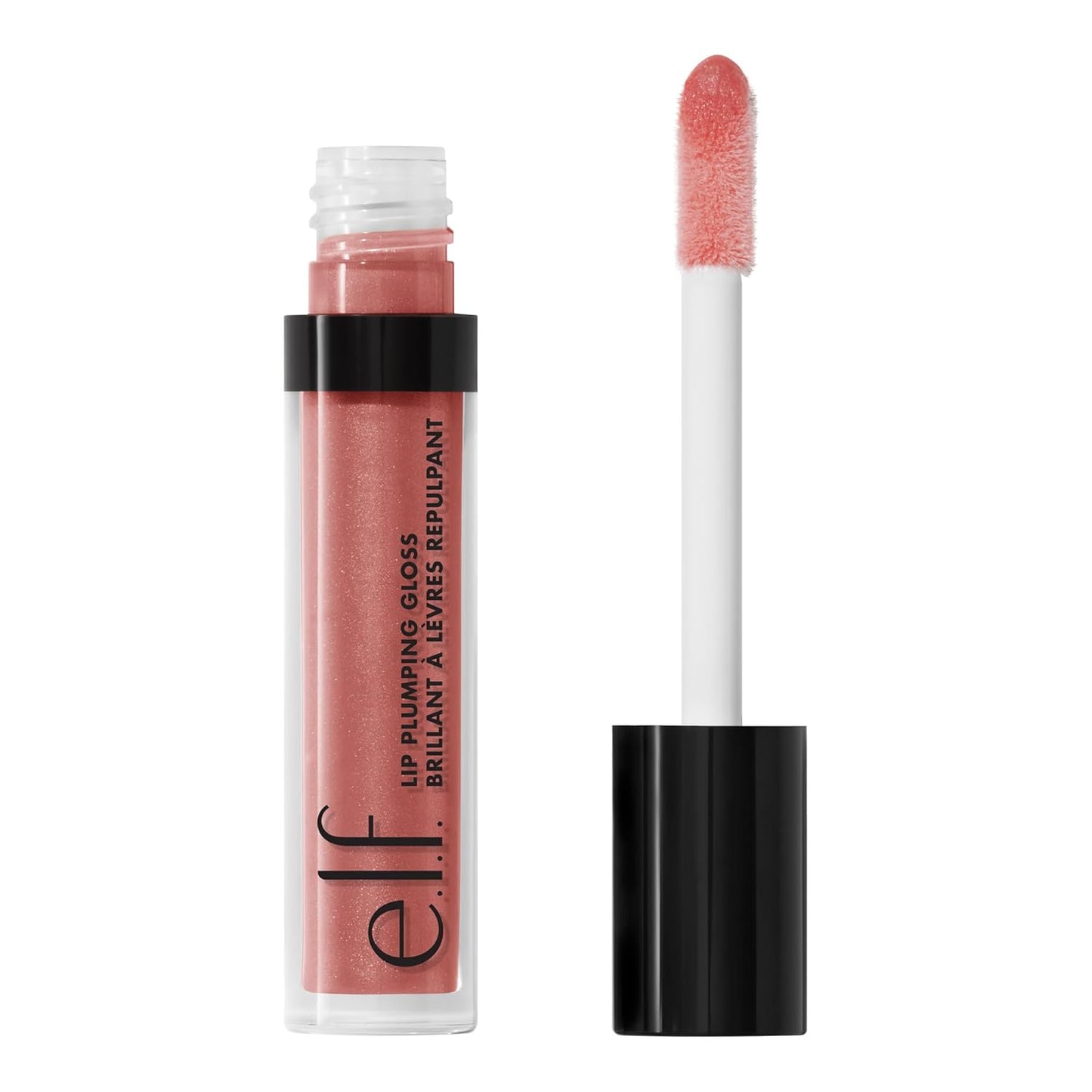 e.l.f. Lip Plumping Gloss, High-Shine Sheer Color, Hydrates & Creates Fuller Lips With Vitamin E, Vegan & Cruelty-Free, Sweet Talker, 0.1 Fl Oz