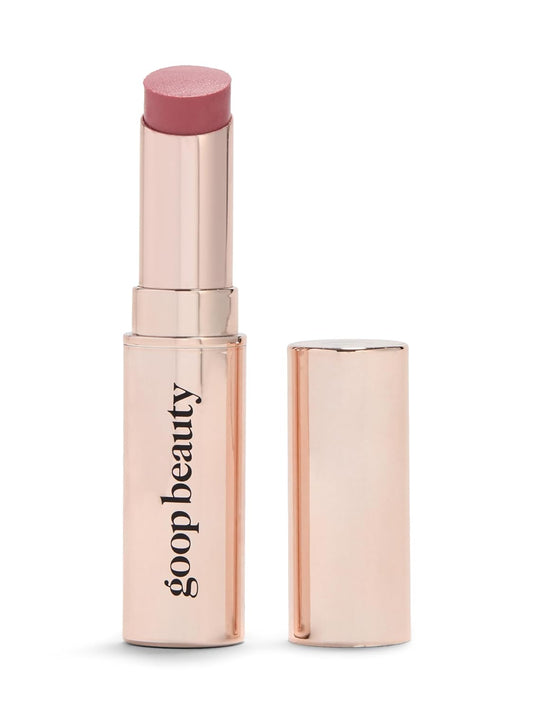 goop Beauty Tinted Lip Balm - Moisturizing, Soothing, Hydrating Lip Balm for Chapped, Cracked & Dry Lips, Nude-Pink Color, 0.16 oz