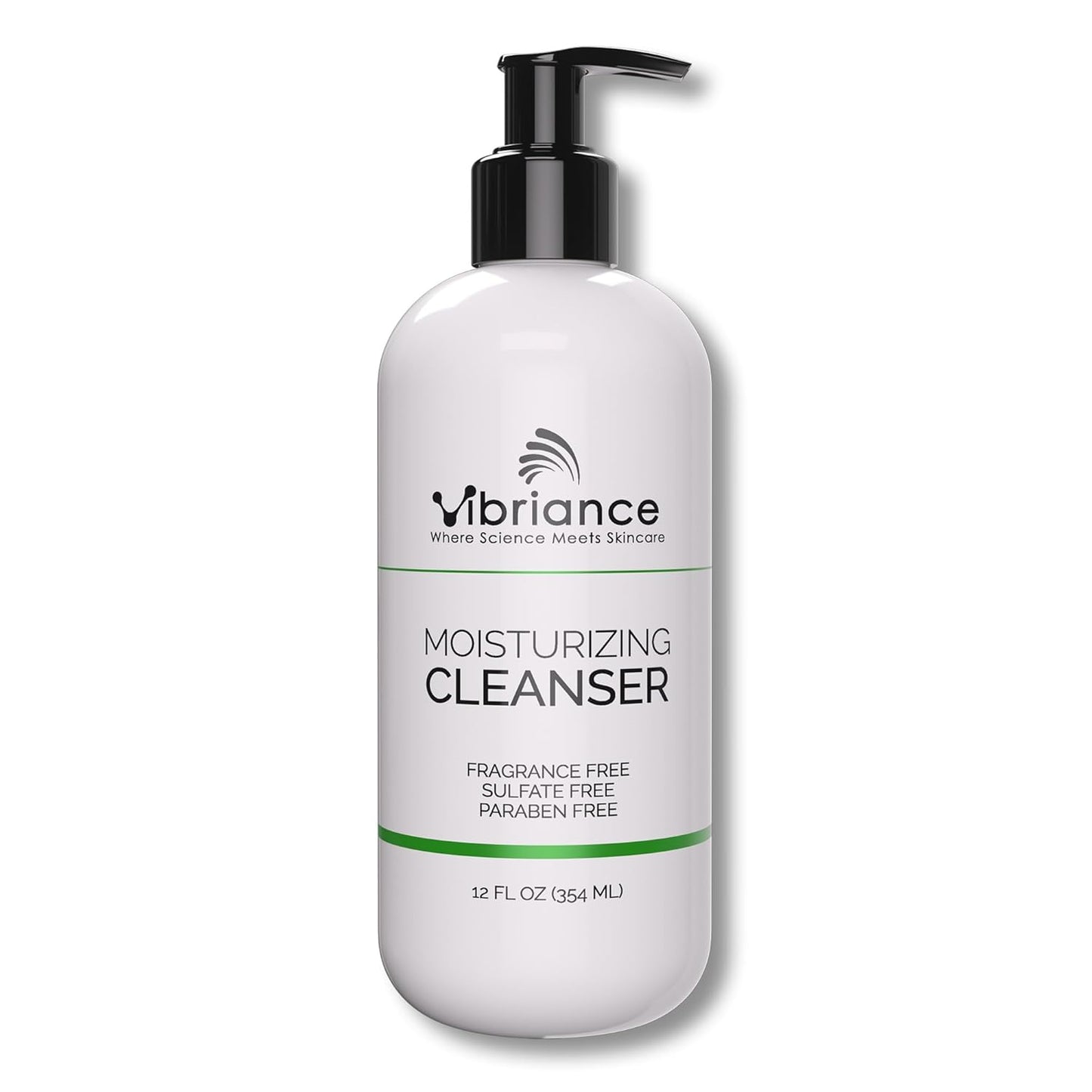 Vibriance Moisturizing Cleanser, Oil-to-Foam Face Wash with Niacinamide, Shea Butter for Mature Skin - Hydrating Gentle Facial Cleanser, Sensitive Face Wash, Sulfate-Free, 12 fl oz