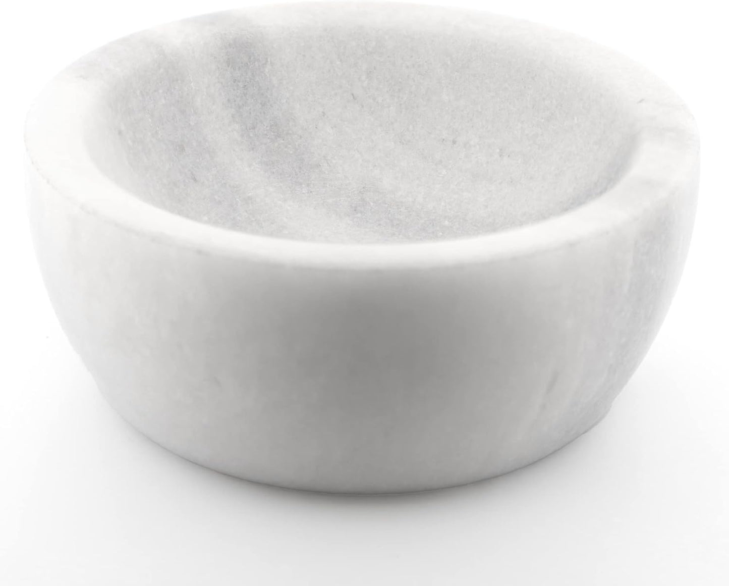 ShayVe Shaving Bowl for Shaving Soap & Cream — Marble Shave Bowl For Shaving Soap & Cream — Exquisite Heat Insulated Wet Shaving Kit Addition (White)