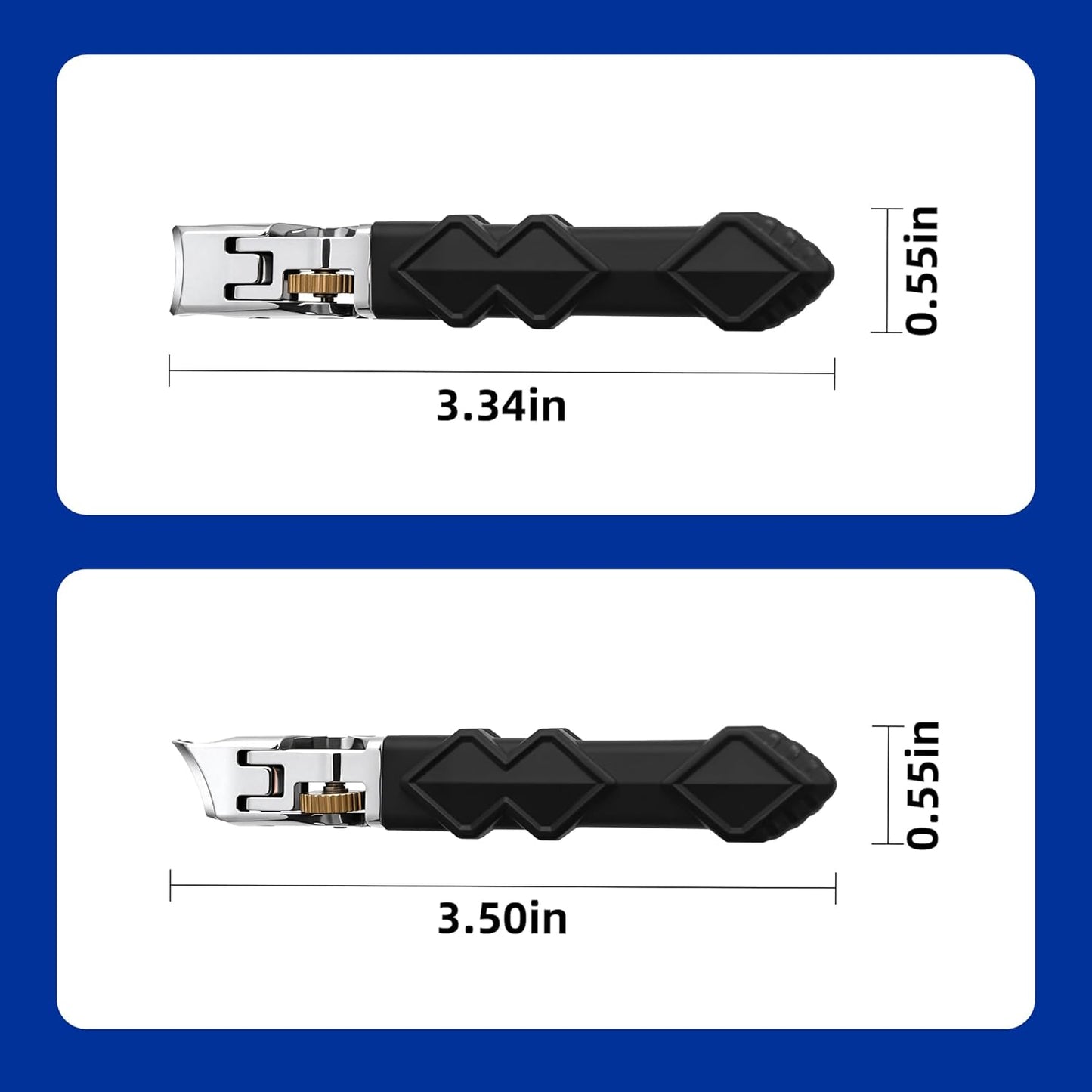 Graddi Orthoclip Nail Clippers for Thick Toenail Clippers for Seniors, Ultra Sharp Nail Clippers for Men, Heavy Duty Ingrown Toenail Clippers, Slanted Nail Cutters with Long Handle, Wide Jaw