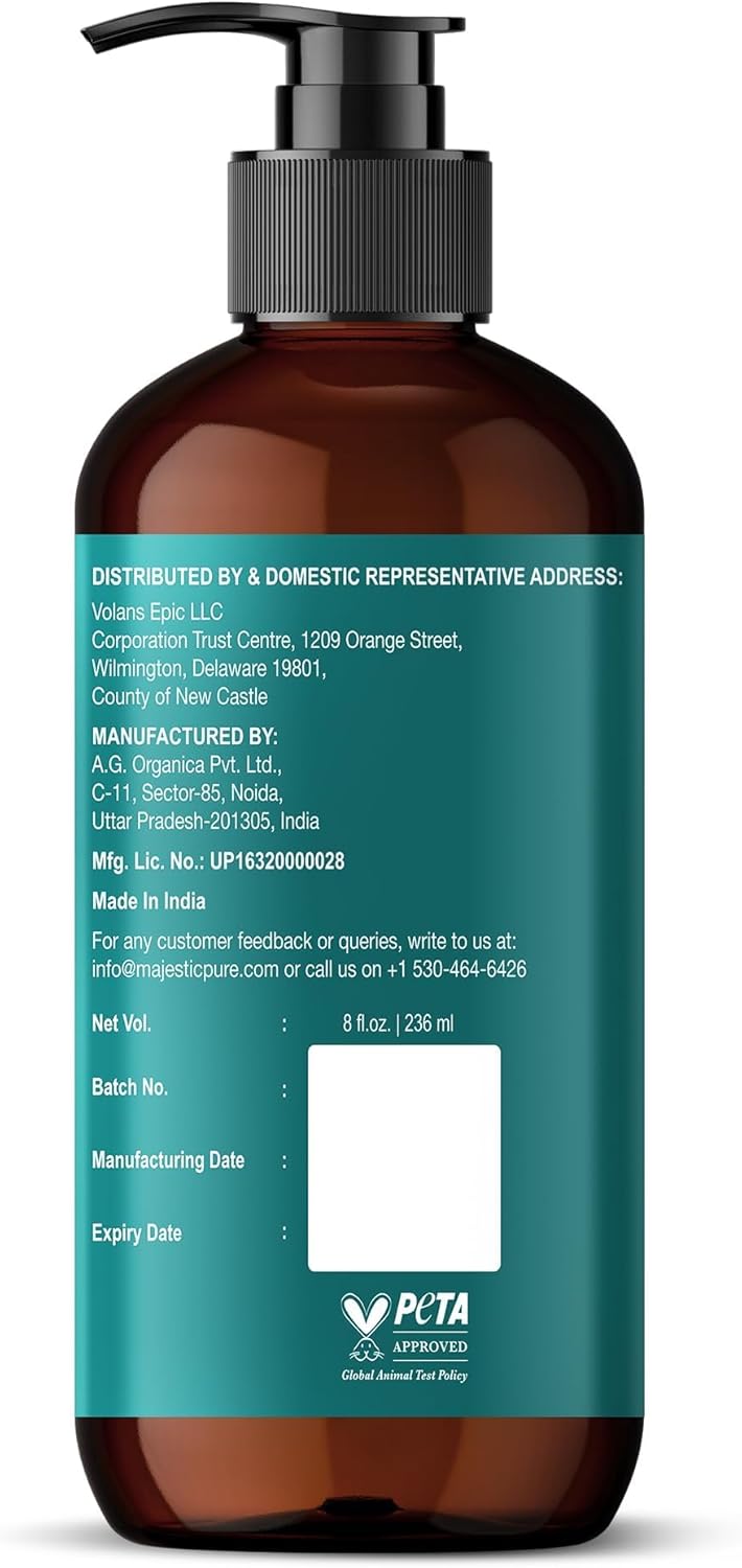 MAJESTIC PURE Vitamin E 70k Blend Massage Oil for Massage Therapy - Refreshing, and Relaxing - Natural Oils with Sweet Almond, Jojoba, Argan & Avocado - for All Skin Types - Men and Women - 8 fl oz