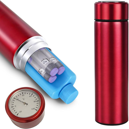 60H Insulin Pens Cooler Travel Case Medication Cooler for Travel TSA Approved Medicine Cooler Medical Diabetic Travel Cooler Bag Epipen Carry Case,Red