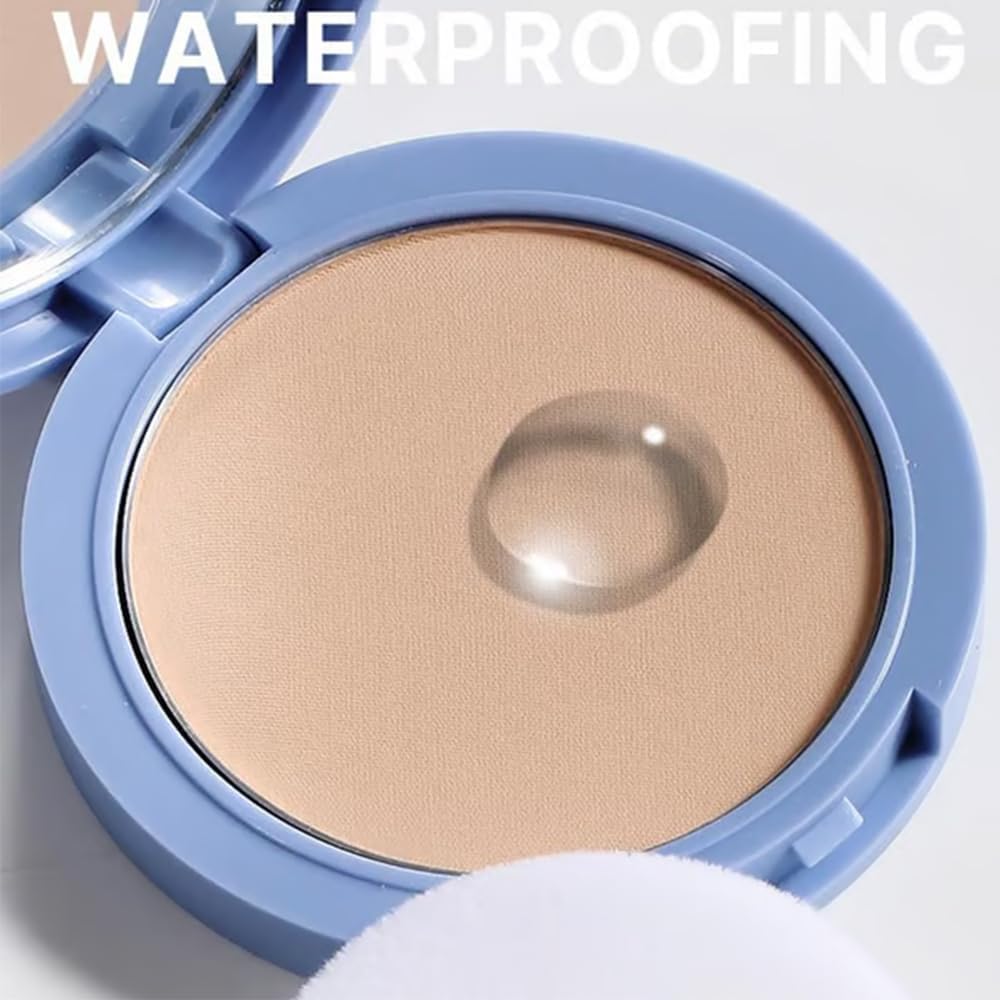 Beauty Powder Cake For Makeup Hold, Face Powder Waterproof Sets Makeup, Matte Perfection Pressed Powder, Long Wearing, Oil & Shine Control for All Skin Tones (#2, 1)