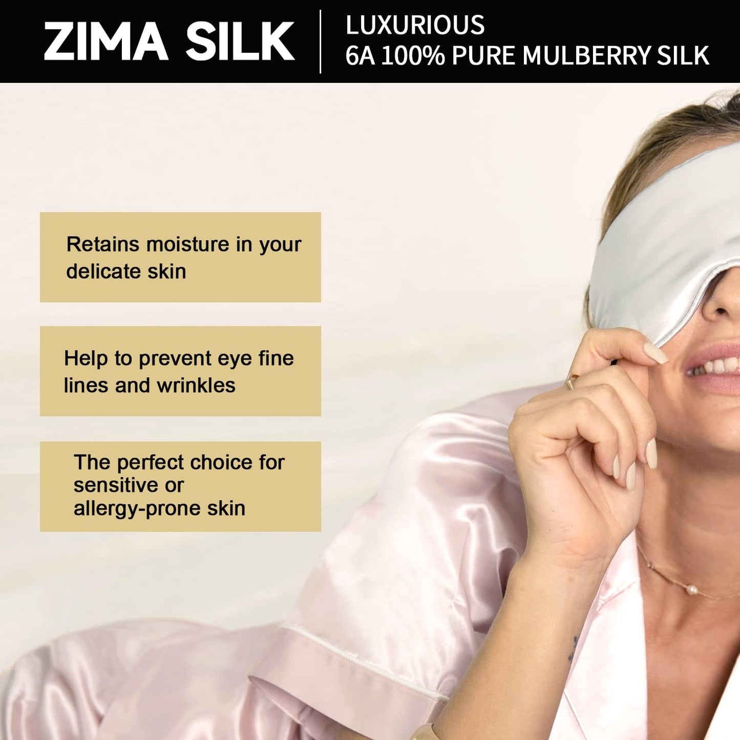 ZIMASILK Adjustable 22 Momme 100% Pure Mulberry Silk Sleep Mask, 3D Contoured Cup Eye Mask for Sleeping, Super Soft Breathable Blindfold, Perfect Blocks Light for Sleeping (Burgundy)