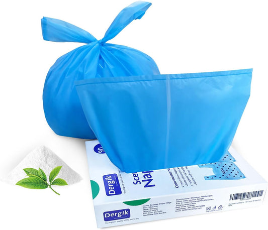 Personal Care Sanitary Disposal Bags (90 counts), Scented | for Sanitary Tampons, Pads, Liners, Wipes,Women Period Disposal | No Mess, Odor-Reducing,Hygiene Bags, Blue
