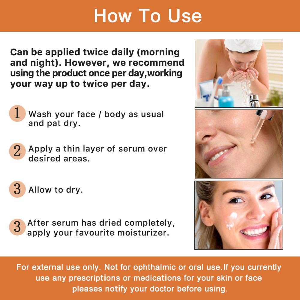 Premium 20% 𝐯𝐢𝐭𝐚𝐦𝐢𝐧 𝐜 𝐬𝐞𝐫𝐮𝐦 - (2PACK) with Hyaluronic Acid, Retinol & Amino Acids - Boost Skin Collagen,Hydrate & Plump Skin, Anti Aging & Wrinkle Facial Serum